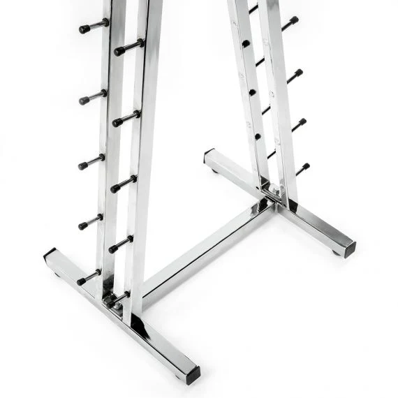 Hantelpyramide chrom für 1 bis 10 kg Hanteln