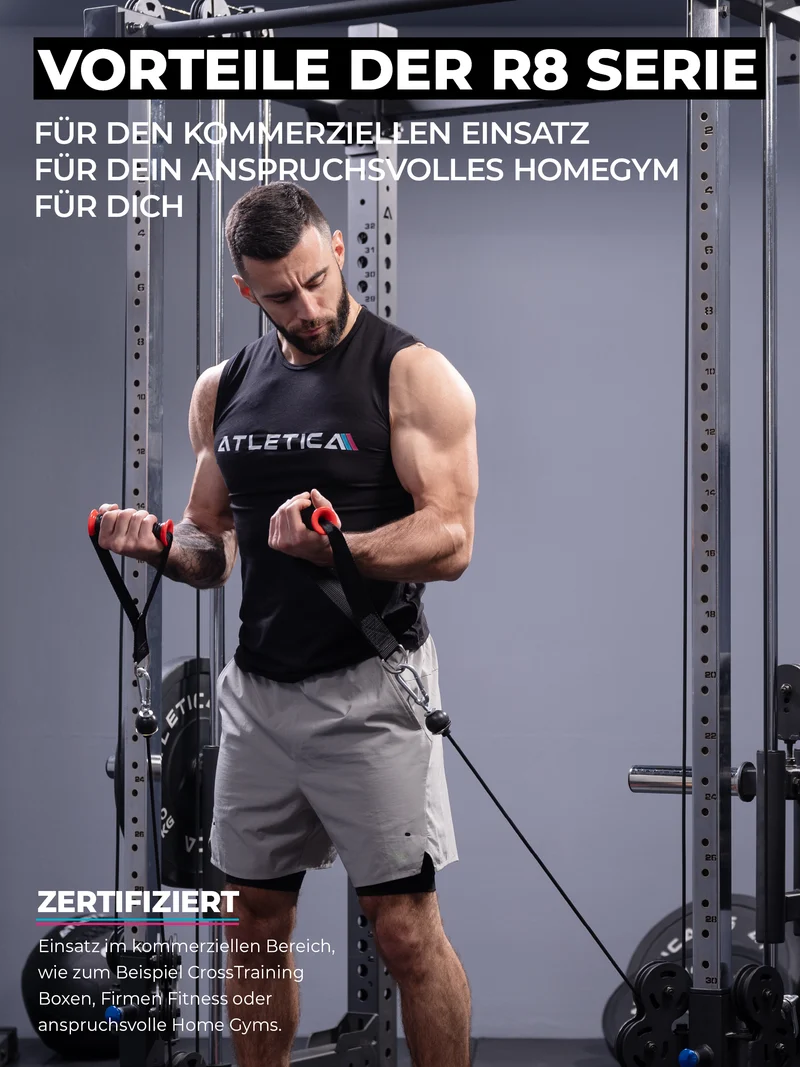 R8 Bradley Combat Mittel | 2x95kg Weight Stack | Schwarz