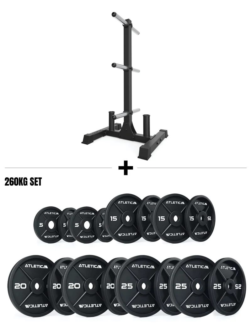 Armored Rhino Set I Rhino Hantelscheibenablage & 260kg Iron Plates
