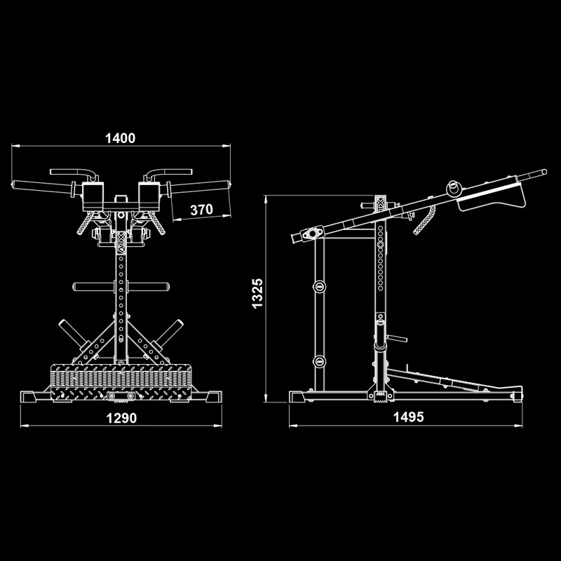 ATX® Lever Arm Squat Pro - Viking Press