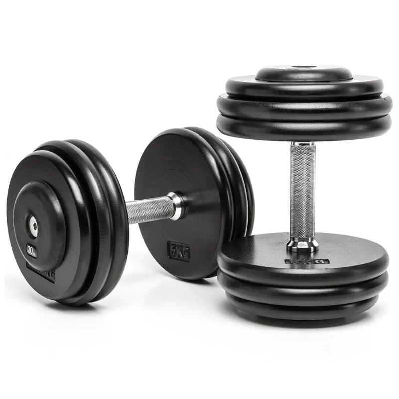 CHD Komplett Hantelsätze - Guss glatt - 2 kg Steigung 4 - 70 kg