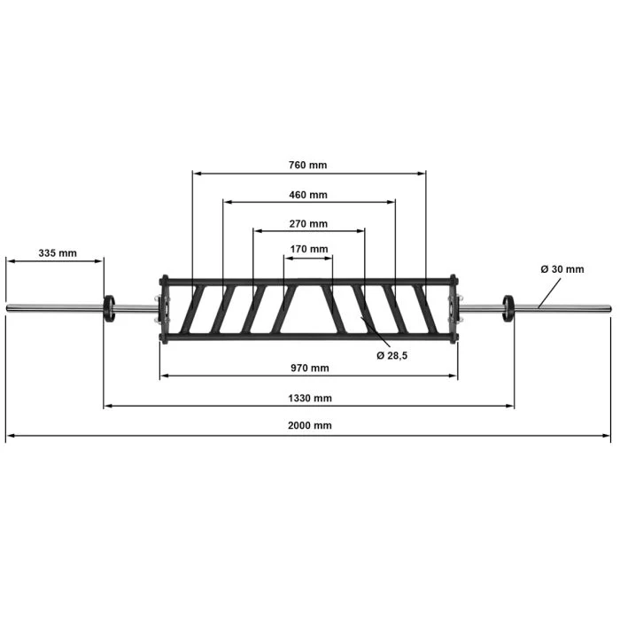 ATX® Multi Grip Bar - Diagonal - 30 mm