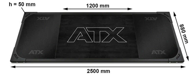 ATX® Deadlift/Kreuzheben - Plattform Black - Vollgummi