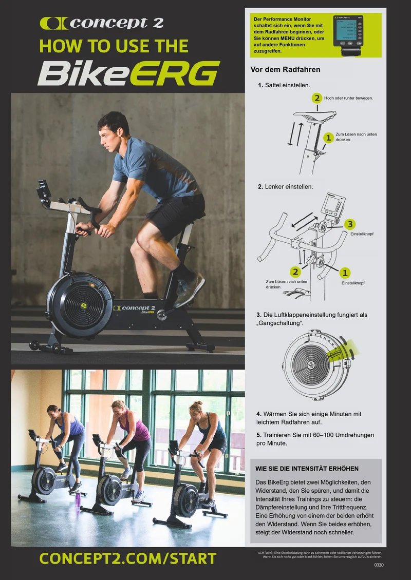 Concept2 BikeErg Ergometer