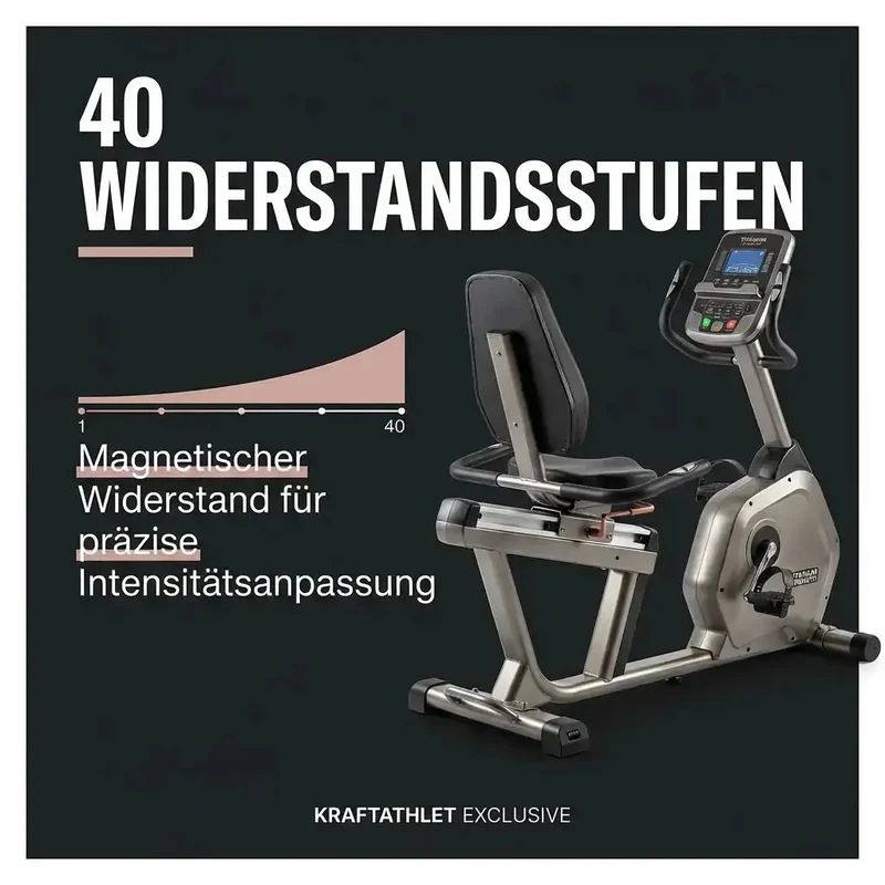 Titanium Strength RB1100T – Professionelles Liegefahrrad mit Touchscreen & Magnetwiderstand