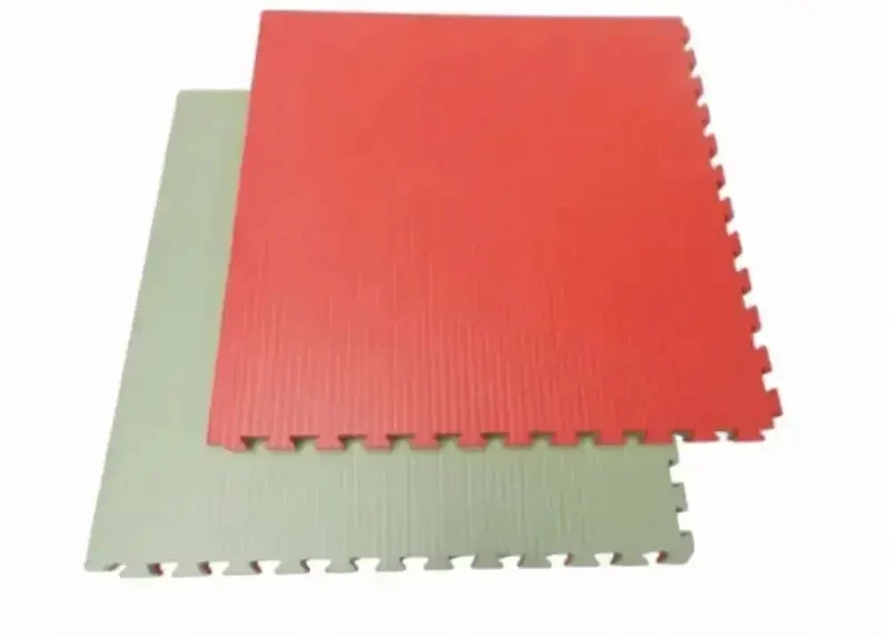 Puzzle-Steckmatte 5 cm – EVA-Schaum, 1×1 m | Rot/Grün, ab 10 Stück