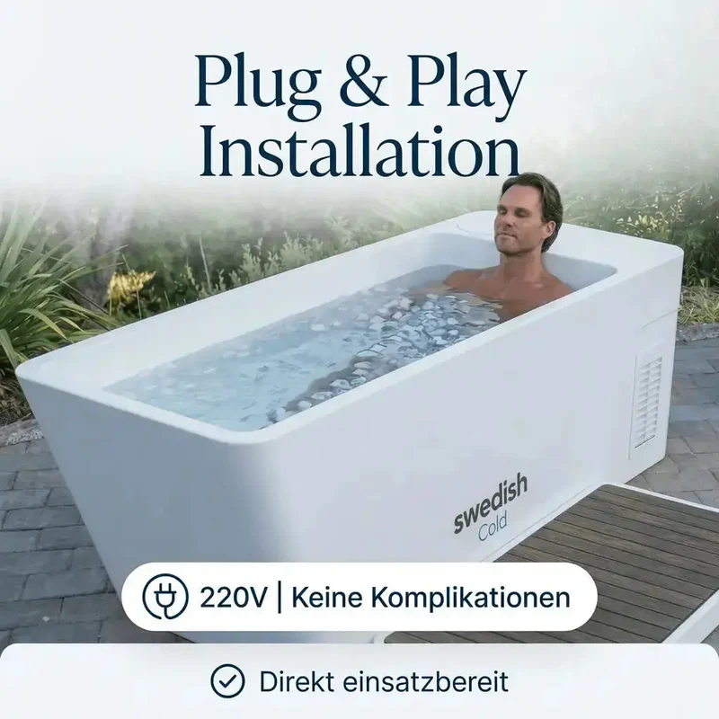 Swedish Cold Cold Plunge – Eisbad für Regeneration, Leistung & Wohlbefinden