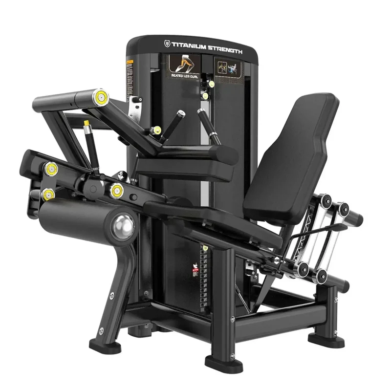 Genesis Seated Leg Curl (140 kg) – Selectorisierte Beinbeuger-Maschine für Studios