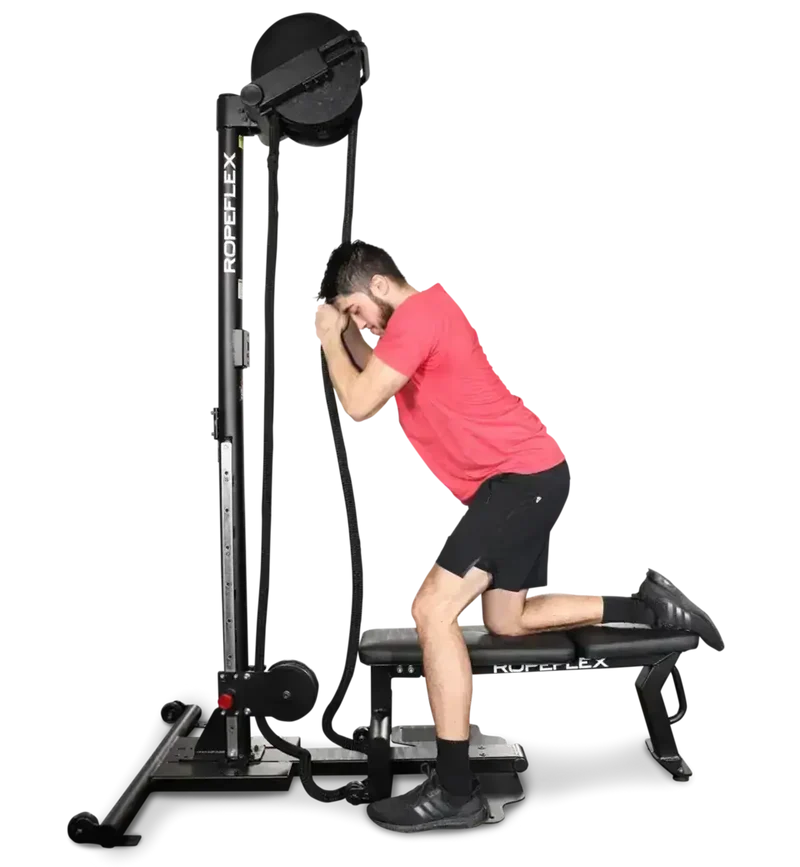 Ropeflex RX2500 Oryx Upright Seiltrainer – vertikales Endlosseil, 8-Positionen-Umlenkrolle