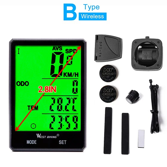 Rainproof Speedometer for Cycling