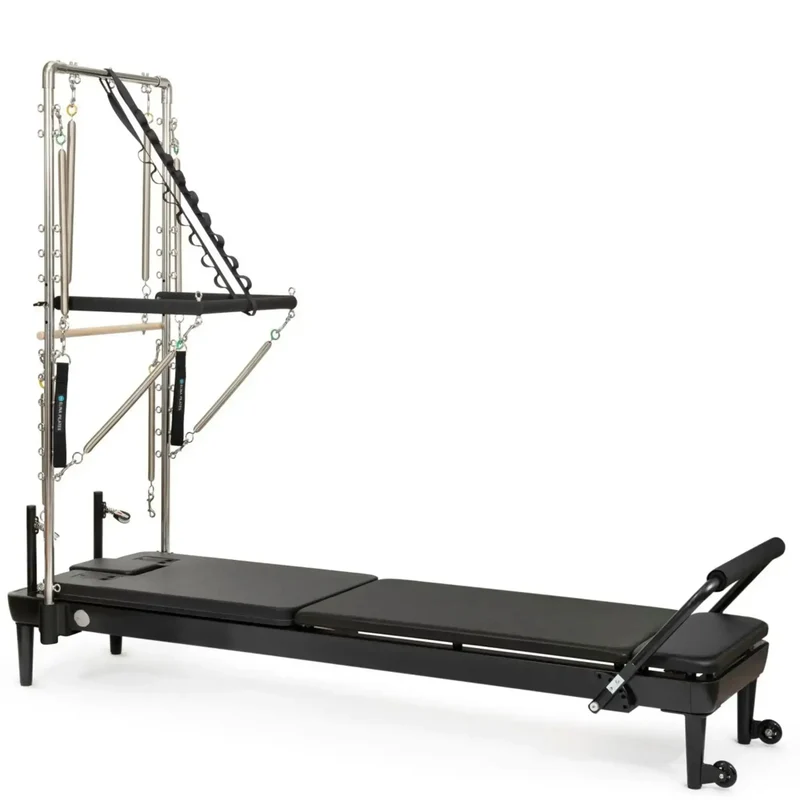 Elina Pilates Nubium Black Edition Reformer mit Tower