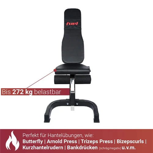 FUEL Fitness HR400 Home Gym Set inkl. Latzug, Hanteln und Hantelscheiben