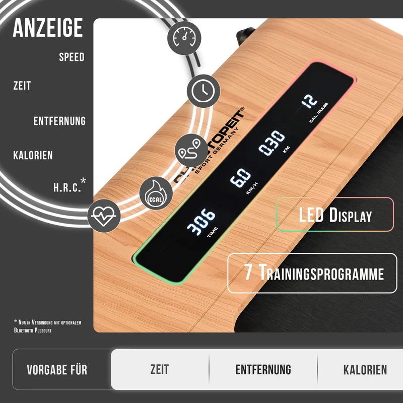 Christopeit Walking Pad 4.2 Holzdesign