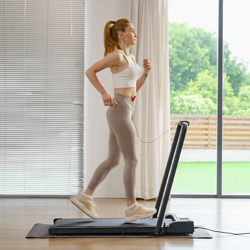 JT51 Space-Saver Home Treadmill Foldable Compact Walking Pad with Handle Bar 10 km/h CE Approval Electric