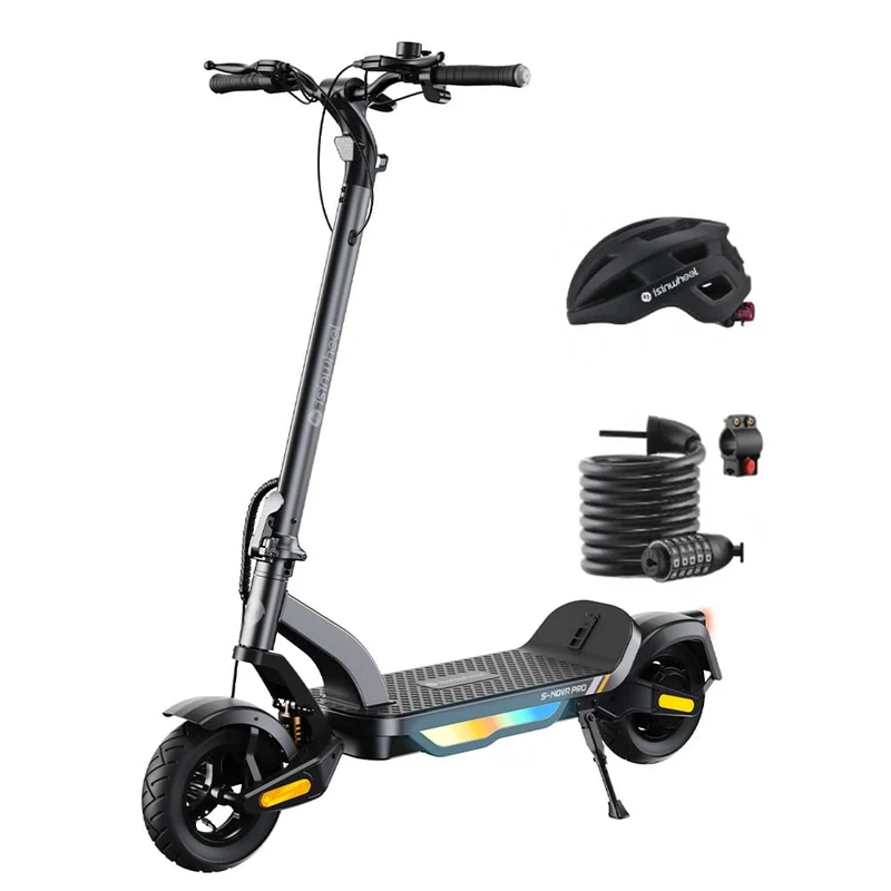 S-Nova Pro Electric Scooter, 1000W Motor, 48V 13Ah Battery, 10 Inch Tires, 45km/h Max Speed, 60km Range, Double Disc Brakes