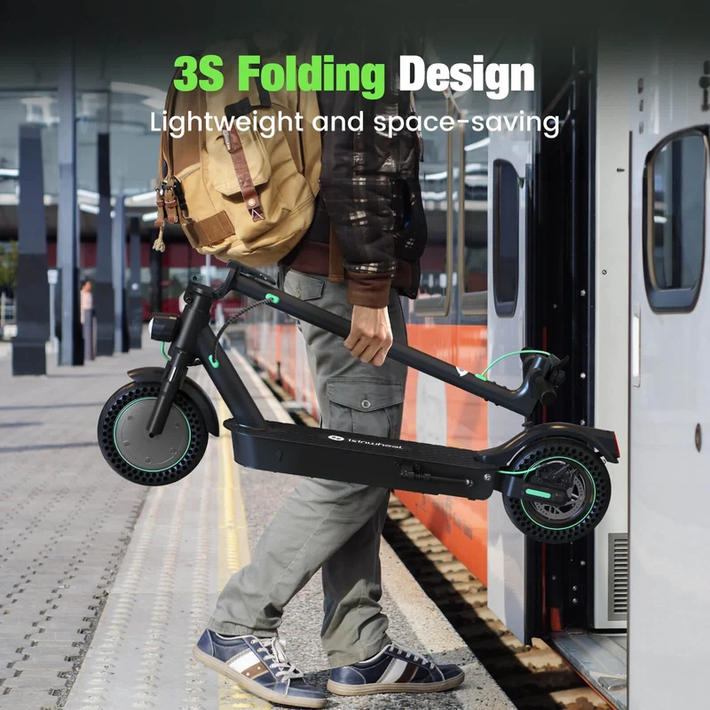 S9Max Electric Scooter, 500W Motor, 36V 10Ah Battery, 10 Inch Tires, 35km/h Max Speed, 40km Range, Rear Disc Brakes, Dual Suspension