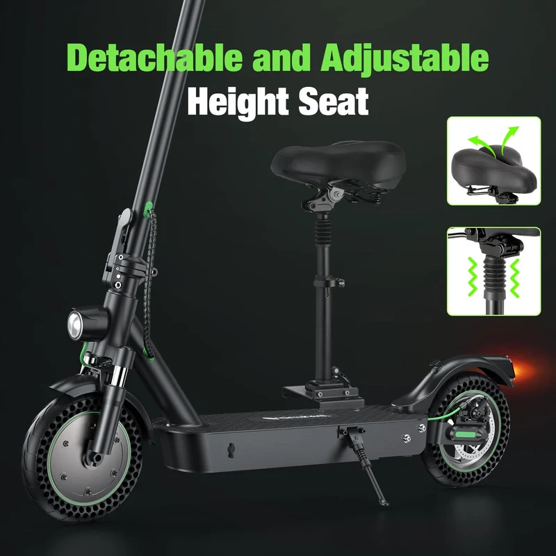 S9Max Electric Scooter, 500W Motor, 36V 10Ah Battery, 10 Inch Tires, 35km/h Max Speed, 40km Range, Rear Disc Brakes, Dual Suspension