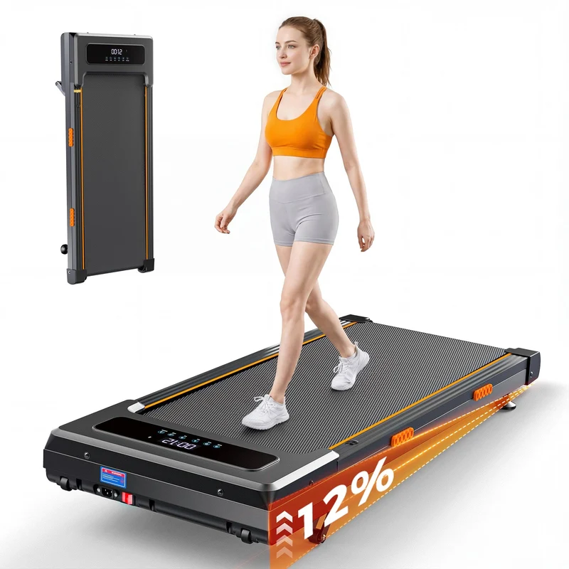 JT32 AdaptTrek Treadmill Auto Incline with 12% Automatic Cushioning Walking Pad Under Desk with Smart App 180KG Load