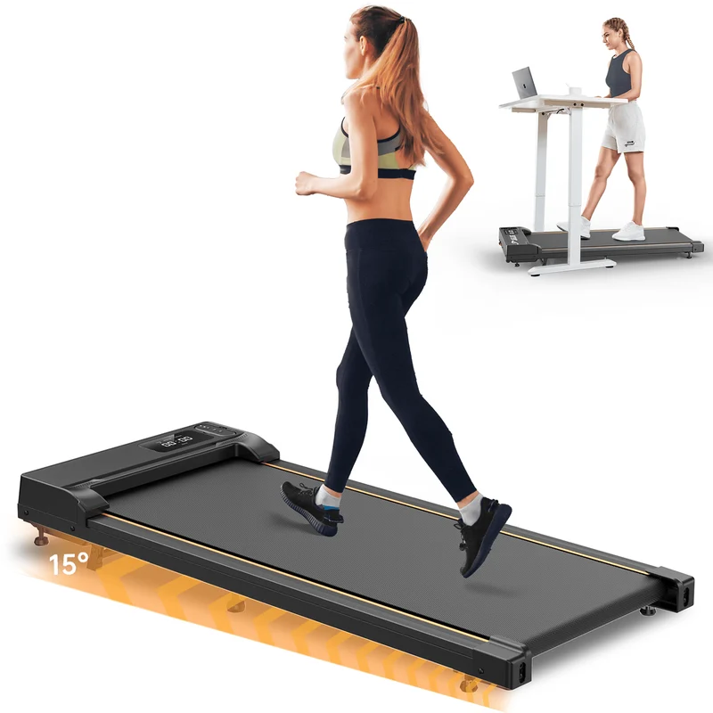 JT31 Handrail-Free Home Treadmill Compact Walking Pad 1-6 km/h CE Approval Electric Walking Machine with APP