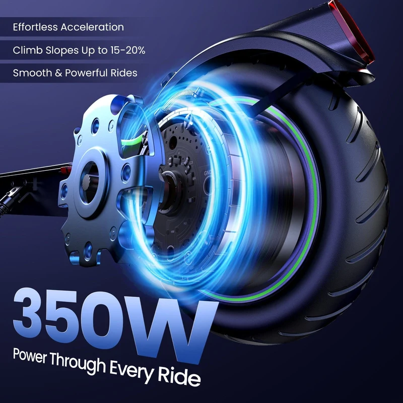 S9Pro Electric Scooter, 350W Motor, 36V 7,5Ah Battery, 8,5 Inch Tires, 30km/h Max Speed, 30km Range, Rear Disc Brakes