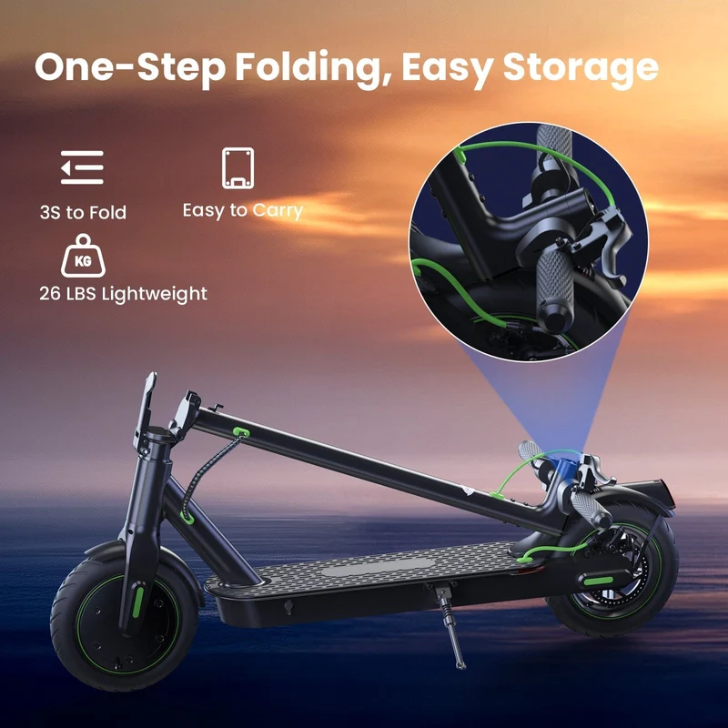 S9Pro Electric Scooter, 350W Motor, 36V 7,5Ah Battery, 8,5 Inch Tires, 30km/h Max Speed, 30km Range, Rear Disc Brakes
