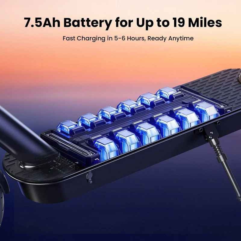 S9Pro Electric Scooter, 350W Motor, 36V 7,5Ah Battery, 8,5 Inch Tires, 30km/h Max Speed, 30km Range, Rear Disc Brakes