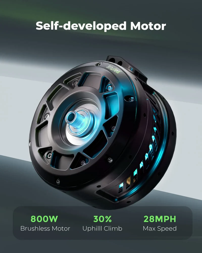 GT1 Electric Scooter, 800W Motor, 48V 10Ah Battery, 10 Inch Tires, 45km/h Max Speed, 45km Range, Double Disc Brakes, Dual Suspension