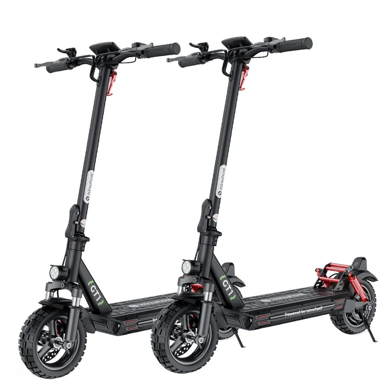GT1 Electric Scooter, 800W Motor, 48V 10Ah Battery, 10 Inch Tires, 45km/h Max Speed, 45km Range, Double Disc Brakes, Dual Suspension