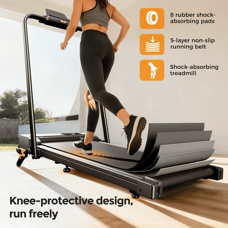 JT52 Home Treadmill APP Connected Foldable Compact Walking Pad 12 km/h, CE Approval Electric Walking Machine