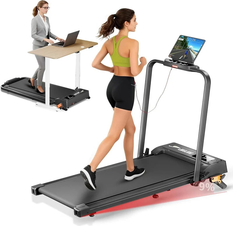 JT52 Home Treadmill APP Connected Foldable Compact Walking Pad 12 km/h, CE Approval Electric Walking Machine