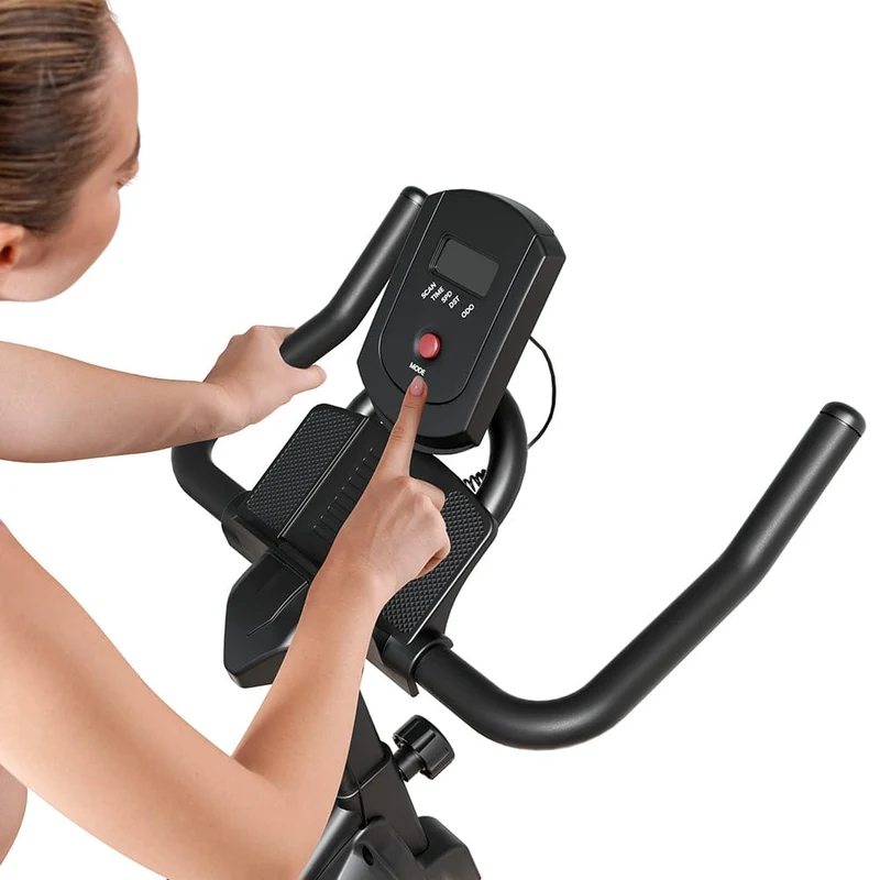 QK116C Exercise Bike with Adjustable Magnetic Resistance Stationary Bikes for Home, with Comfortable Seat, Digital Monitor