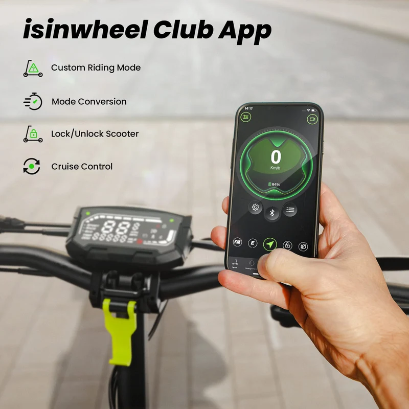 D2 Electric Scooter, 1000W Motor, 48V 15,6Ah Battery, 10 Inch Tires, 45km/h Max Speed, 55km Range, Double Disc Brakes, Dual Suspension