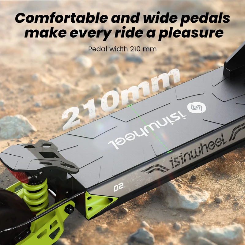 D2 Electric Scooter, 1000W Motor, 48V 15,6Ah Battery, 10 Inch Tires, 45km/h Max Speed, 55km Range, Double Disc Brakes, Dual Suspension