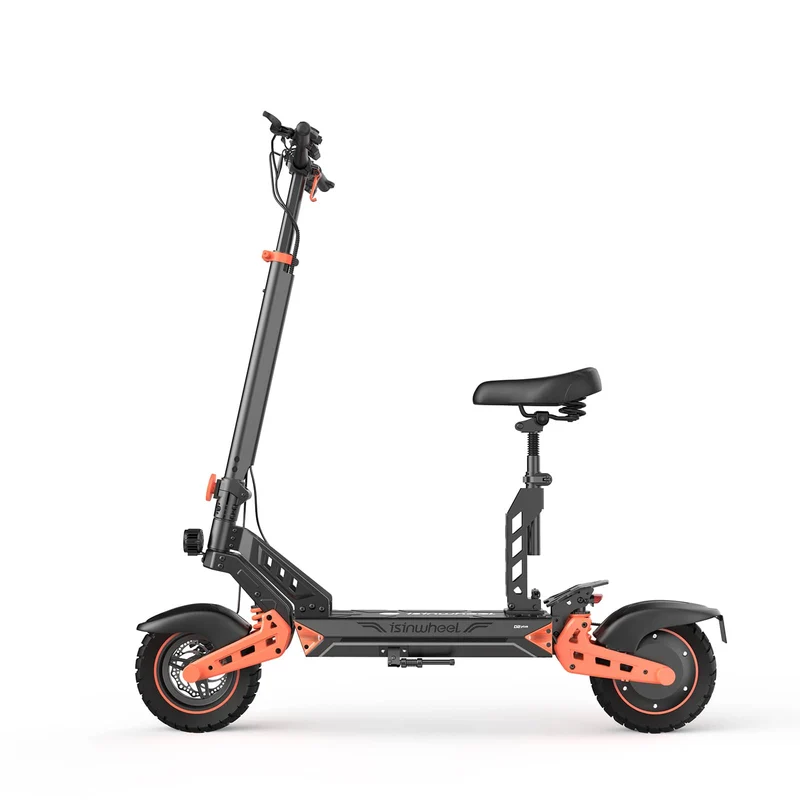 D2Plus Electric Scooter, 1000W Motor, 48V 20Ah Battery, 10 Inch Tires, 45km/h Max Speed, 65km Range, Double Disc Brakes, Dual Swingarm Suspension