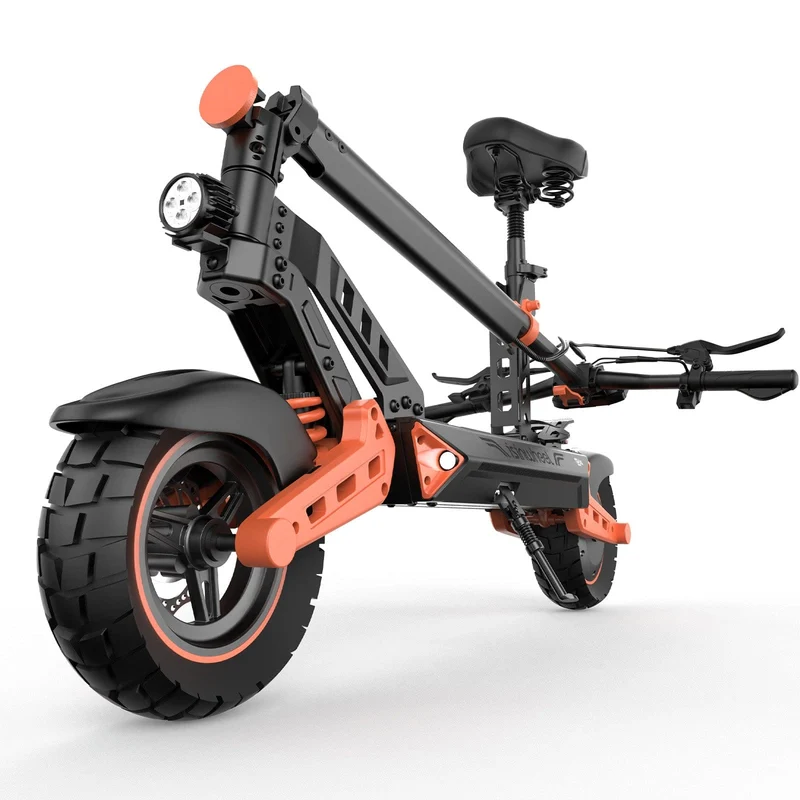 D2Plus Electric Scooter, 1000W Motor, 48V 20Ah Battery, 10 Inch Tires, 45km/h Max Speed, 65km Range, Double Disc Brakes, Dual Swingarm Suspension