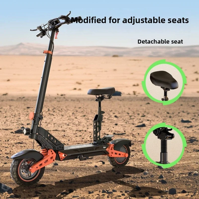 D2Plus Electric Scooter, 1000W Motor, 48V 20Ah Battery, 10 Inch Tires, 45km/h Max Speed, 65km Range, Double Disc Brakes, Dual Swingarm Suspension