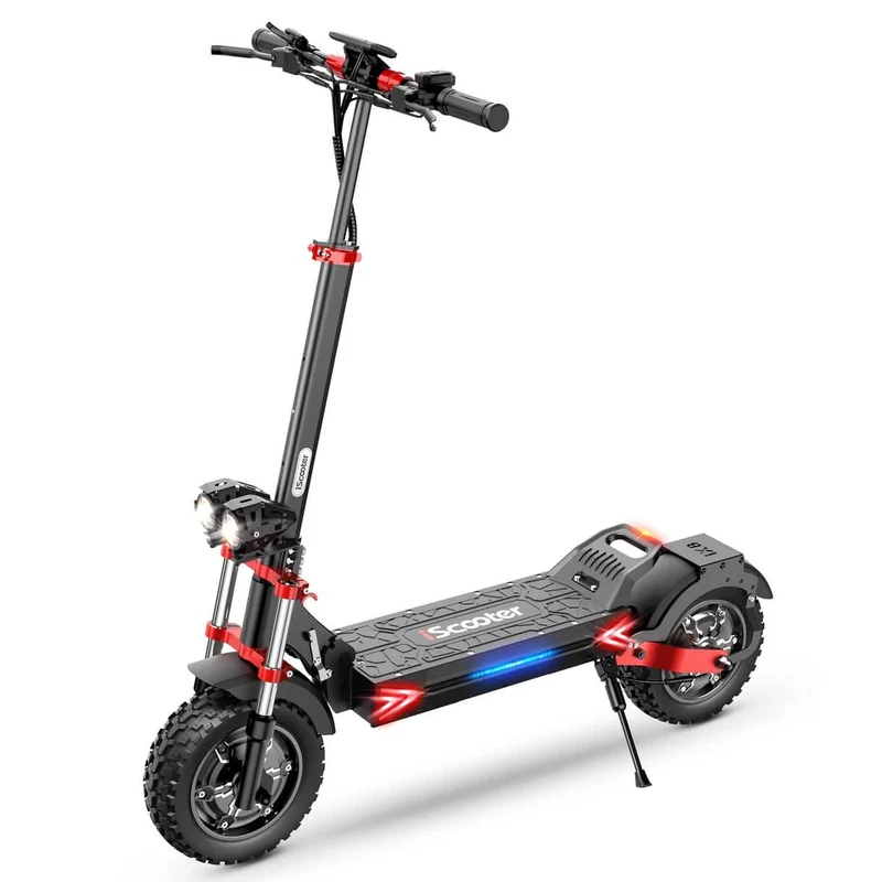 IX8 Electric Scooter, 2*1200W Motor, 48V 20Ah Battery, 12 Inch Tires, 60km/h Max Speed, 70km Range, Double Disc Brakes, Dual Suspension