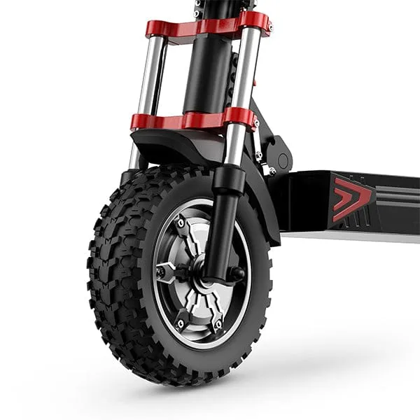 IX8 Electric Scooter, 2*1200W Motor, 48V 20Ah Battery, 12 Inch Tires, 60km/h Max Speed, 70km Range, Double Disc Brakes, Dual Suspension
