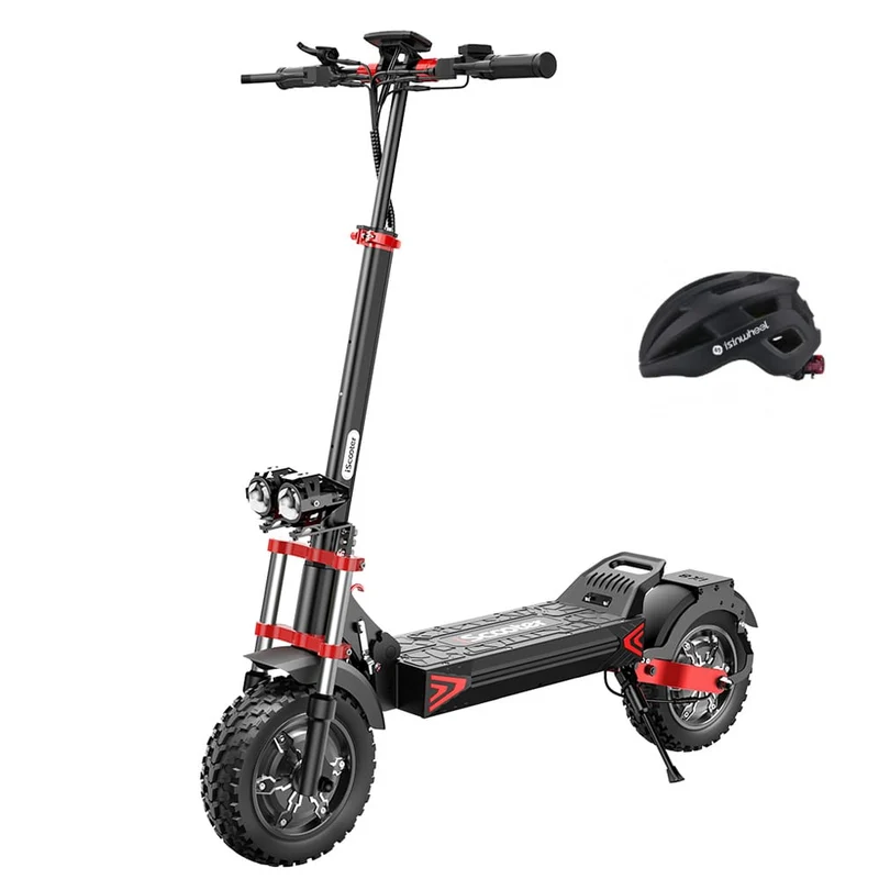 IX8 Electric Scooter, 2*1200W Motor, 48V 20Ah Battery, 12 Inch Tires, 60km/h Max Speed, 70km Range, Double Disc Brakes, Dual Suspension