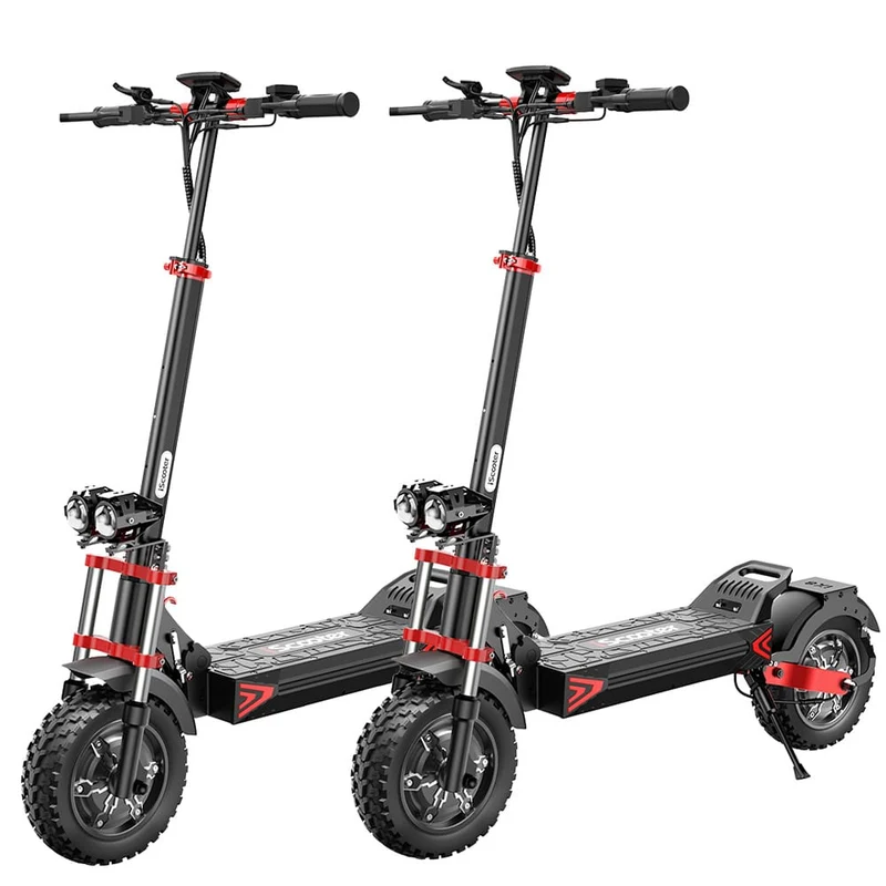 IX8 Electric Scooter, 2*1200W Motor, 48V 20Ah Battery, 12 Inch Tires, 60km/h Max Speed, 70km Range, Double Disc Brakes, Dual Suspension