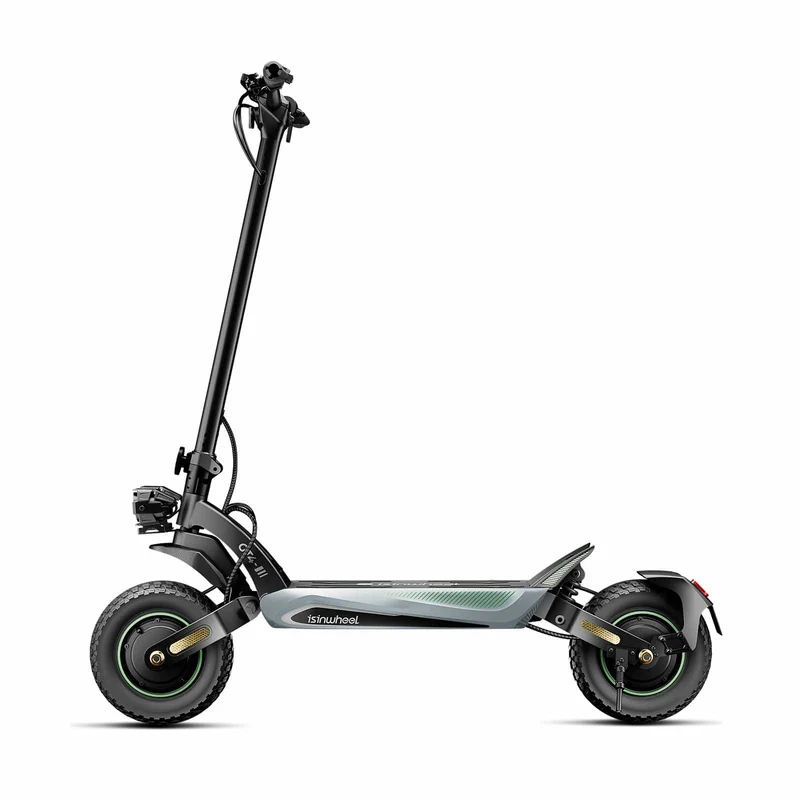 GT4 Electric Scooter, 2*1200W Motor, 52V 12,8Ah Battery, 12 Inch Tires, 70km/h Max Speed, 80km Range, Double Disc Brakes, Dual Swingarm Suspension