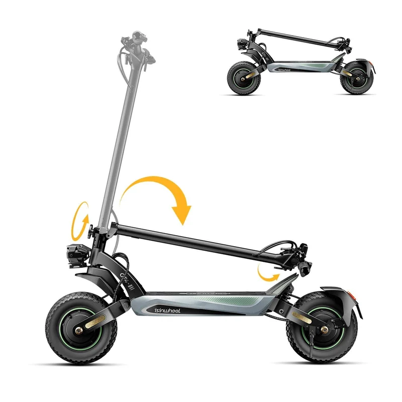 GT4 Electric Scooter, 2*1200W Motor, 52V 12,8Ah Battery, 12 Inch Tires, 70km/h Max Speed, 80km Range, Double Disc Brakes, Dual Swingarm Suspension