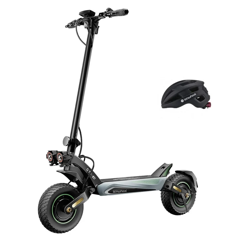 GT4 Electric Scooter, 2*1200W Motor, 52V 12,8Ah Battery, 12 Inch Tires, 70km/h Max Speed, 80km Range, Double Disc Brakes, Dual Swingarm Suspension