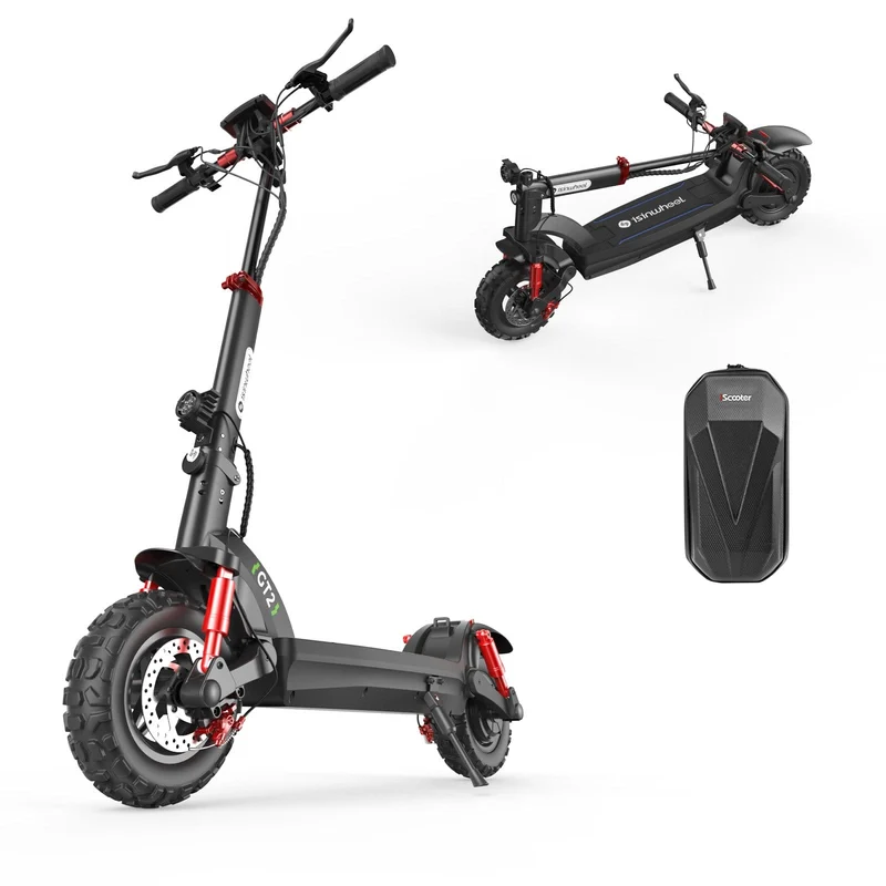 GT2 Electric Scooter, 1000W Motor, 48V 15Ah Battery, 11 Inch Tires, 45km/h Max Speed, 60km Range, Double Disc Brakes, Dual Hydraulic Suspension