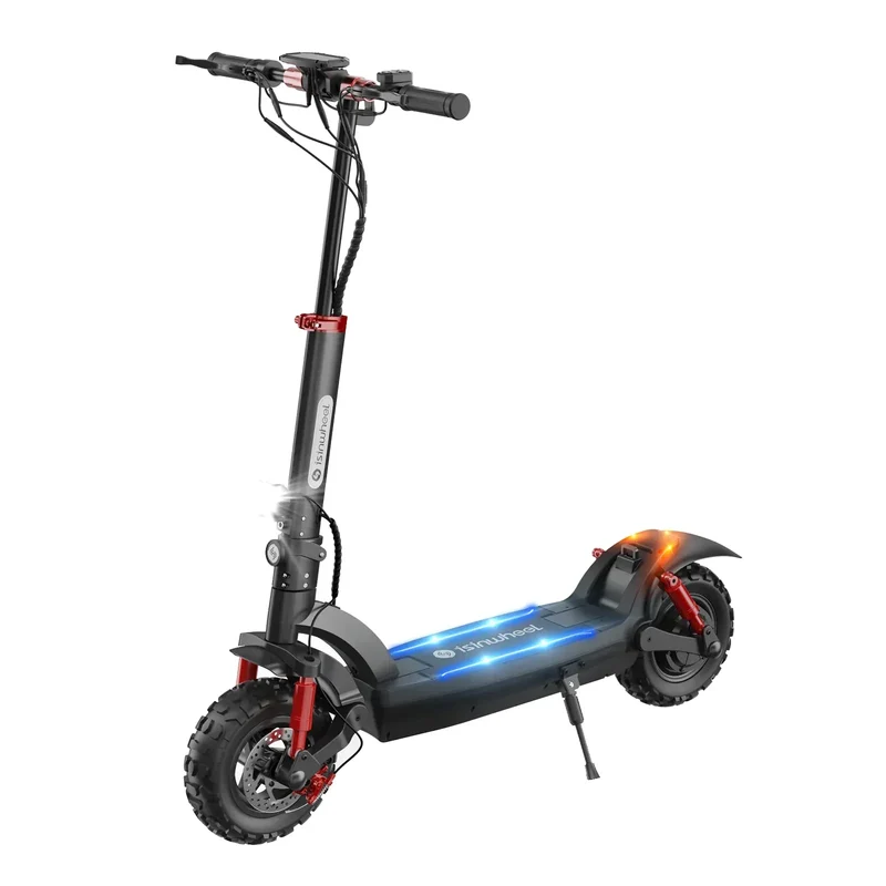 GT2 Electric Scooter, 1000W Motor, 48V 15Ah Battery, 11 Inch Tires, 45km/h Max Speed, 60km Range, Double Disc Brakes, Dual Hydraulic Suspension
