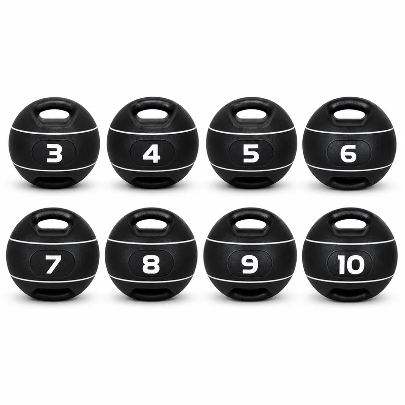 Spirit Double Grip Medizin Ball Black Set