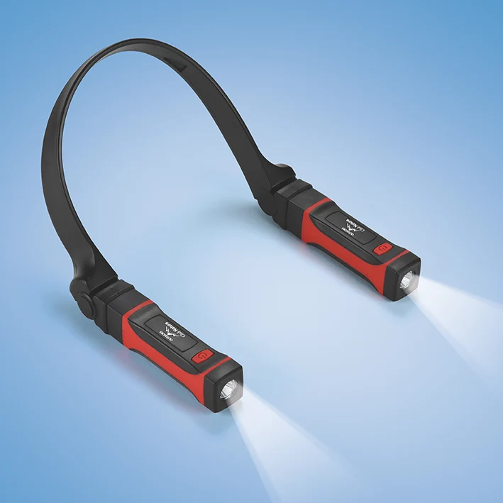 Halslampe mit abnehmbaren Magnetleuchten
