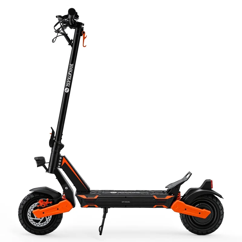 GT1 Dual Electric Scooter, 800W*2 Motor, 48V 13Ah Battery, 10 Inch Tires, 50km/h Max Speed, 55km Range, EABS Brake + Disk Brake, Dual Swing Arm Suspension
