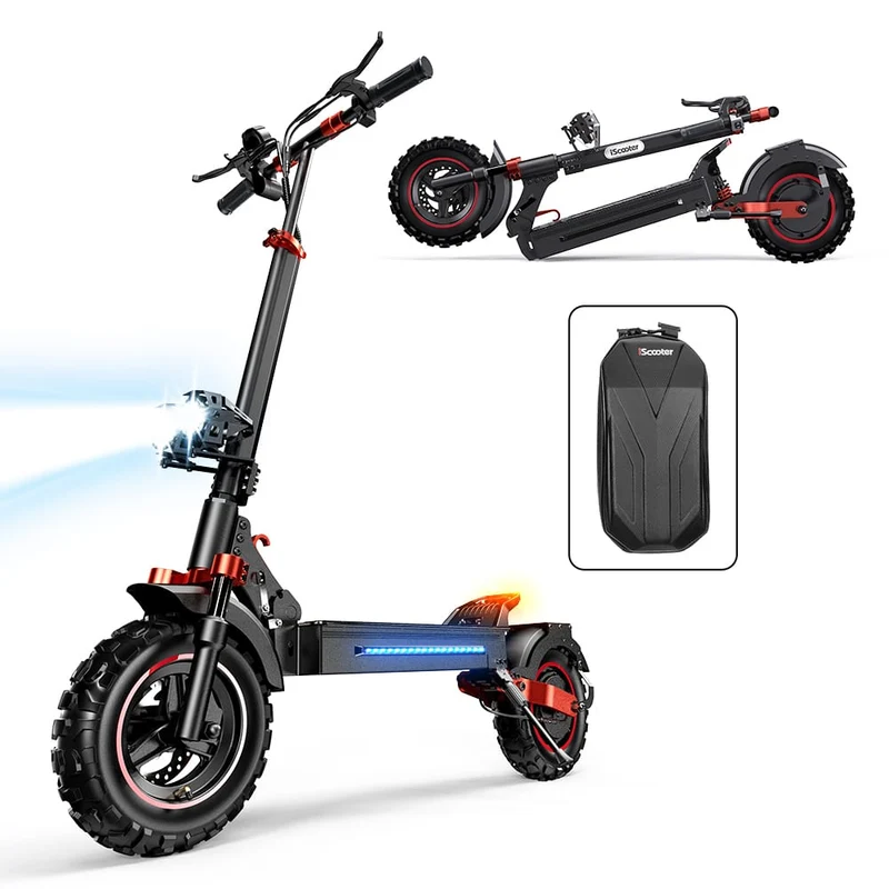 IX5S Electric Scooter, 1000W Motor, 48V 15Ah Battery, 11 Inch Tires, 45km/h Max Speed, 65km Range, Front & Rear Disc Brake, Front & Rear Suspension