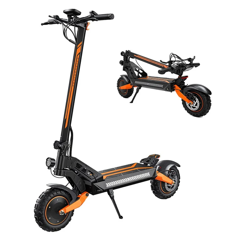 W12 Electric Scooter, 2*1500W Motor, 52V 25Ah Battery, 11 inch Tires, 70km/h Max Speed, 100km Range, Front & Rear Disc Brakes, Sleeve shock absorbers